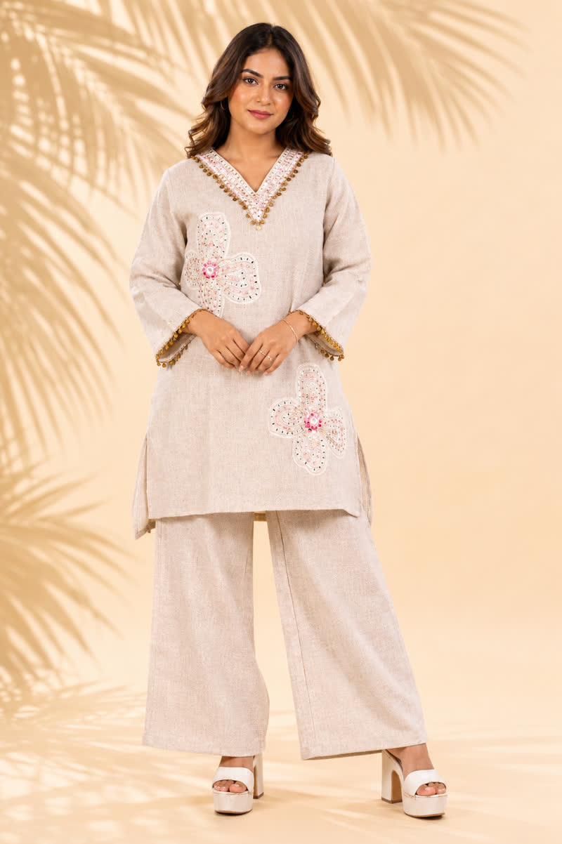 Ivory Bloom Co-ord Set