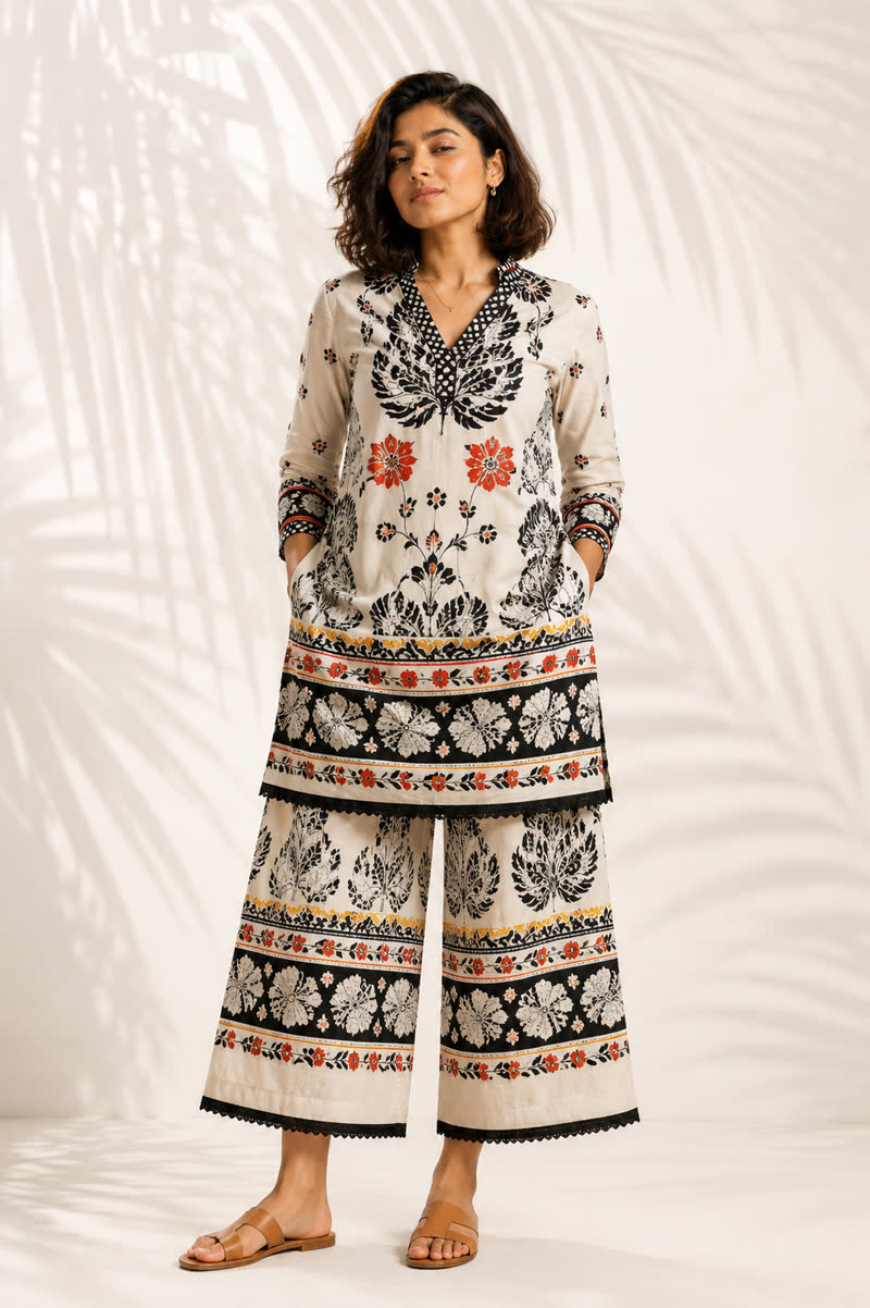 Noir Bloom Co-ord Set
