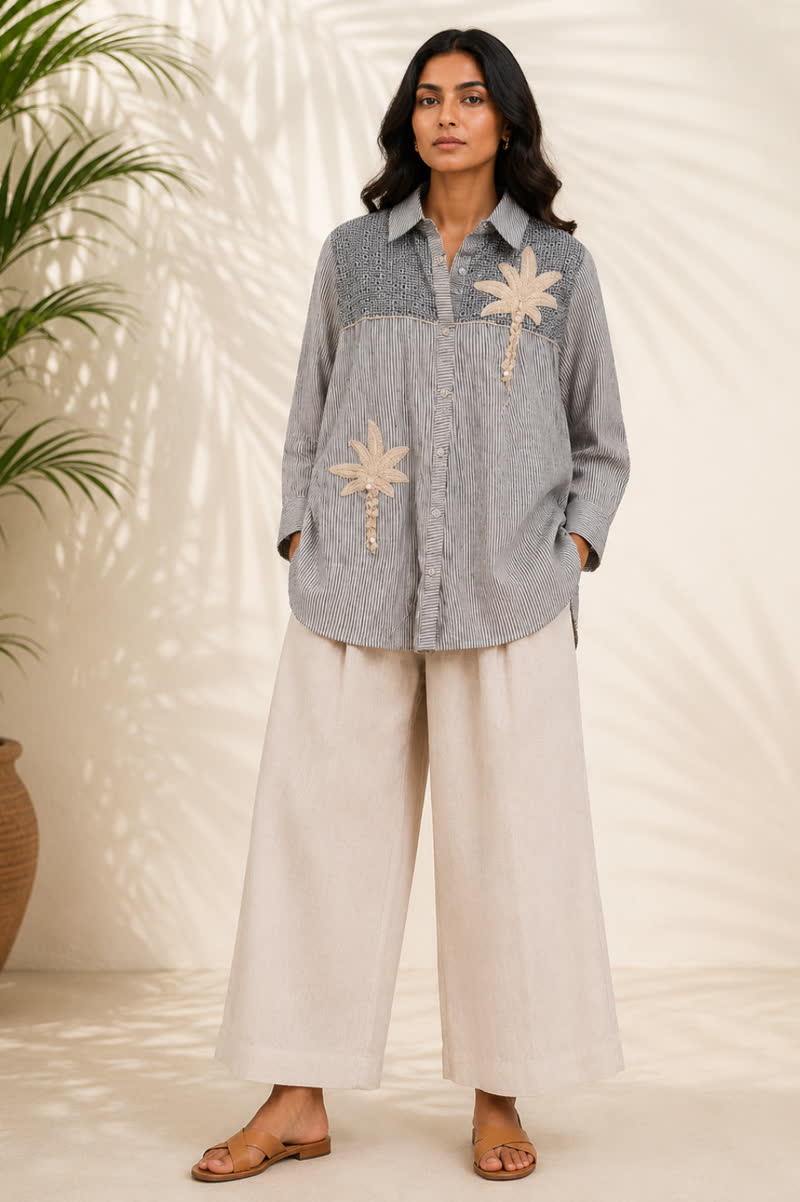 Palm Haven Linen Co-Ord Set
