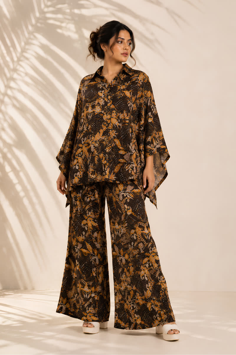 Sahara Bloom Kaftan Co-Ord Set