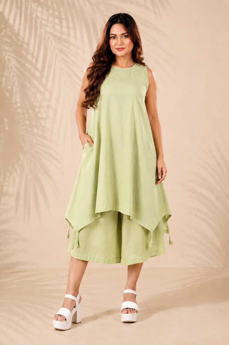 Soft Pistachio Drift Co-Ord Set